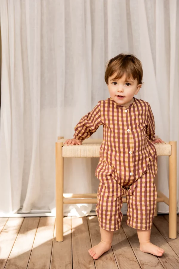 Pyjama Muni - faïence aubergine