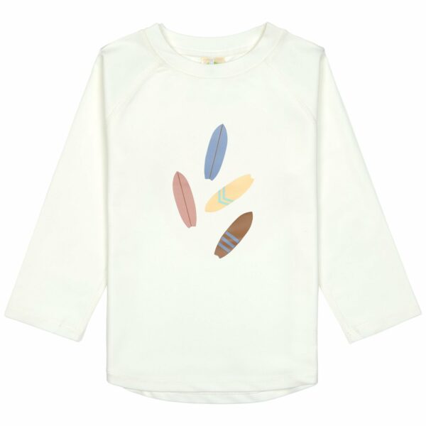 Tee shirt ML anti UV - 4 planches écru