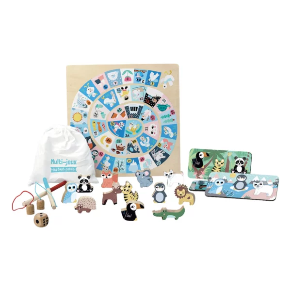 Multi jeux des tout petits en bois