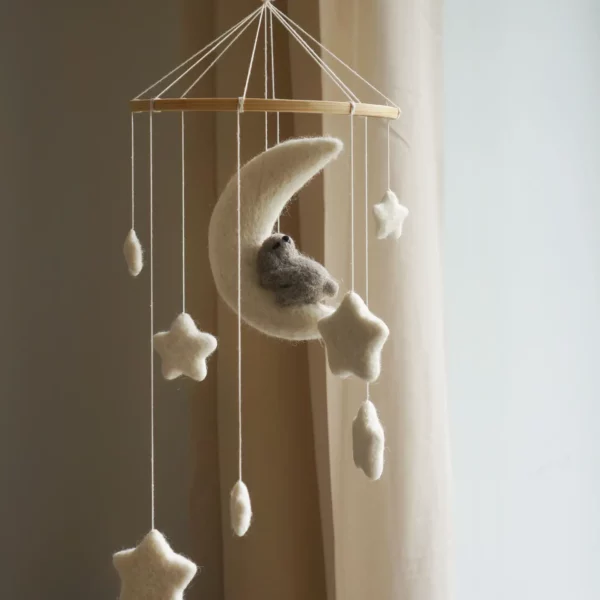 Mobile - Lune blanche