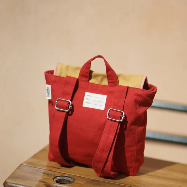 Sac à dos enfant - moutarde et rouge – Image 2
