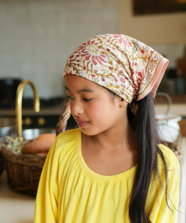 Petit foulard - Palmyre Rose Poudré