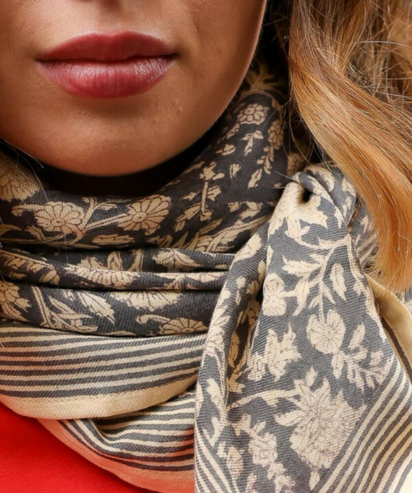 Grand foulard anjali orage – Image 2