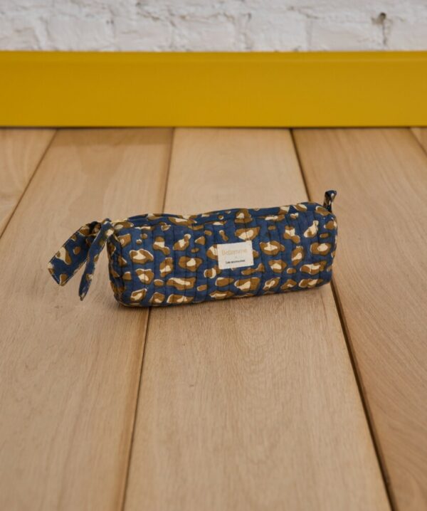 Trousse d'écolier - léopard navy