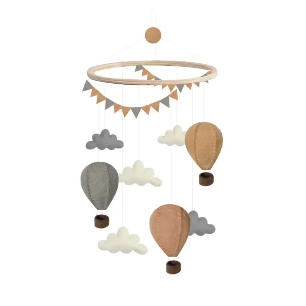 Mobile - Montgolfière beige