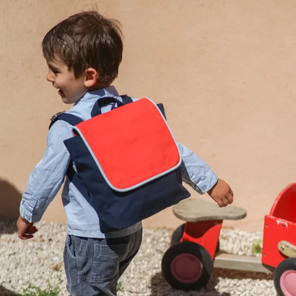 Sac à dos enfant - rouge et bleu