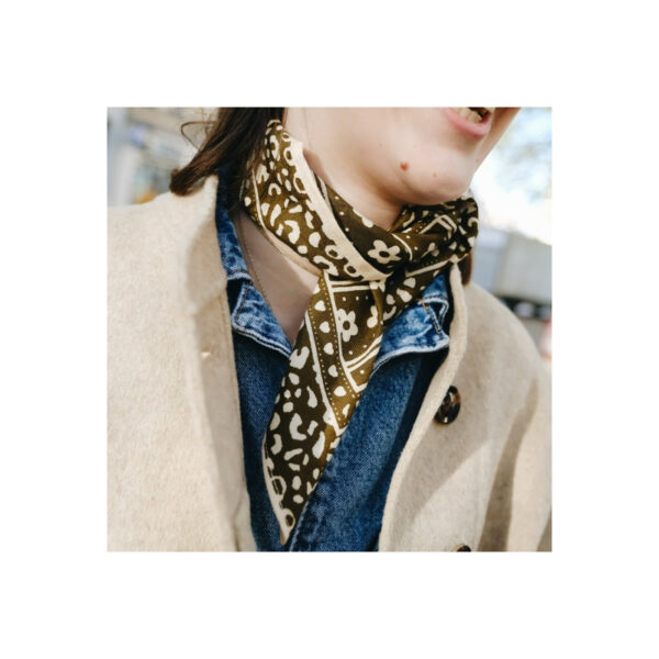 Petit foulard - flower green