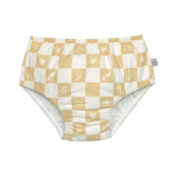 Maillot de bain couche damier vanille