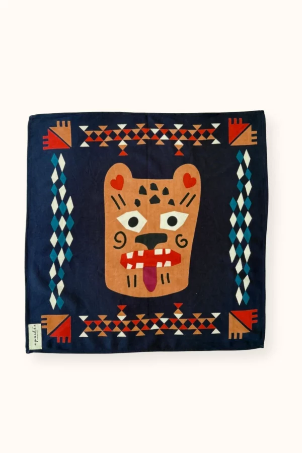 Small Foulard Manika - Rajah Navy – Image 3