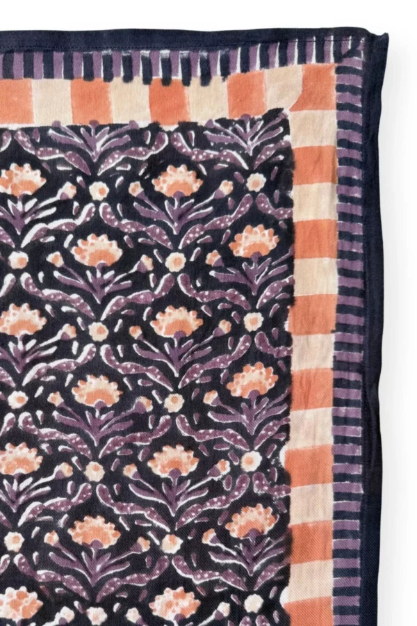 Small Foulard Manika - Cactus Navy – Image 2