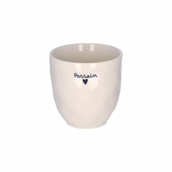 Tasse parrain coeur bleu