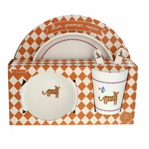 Set repas mélamine tigre du bengale – Image 3