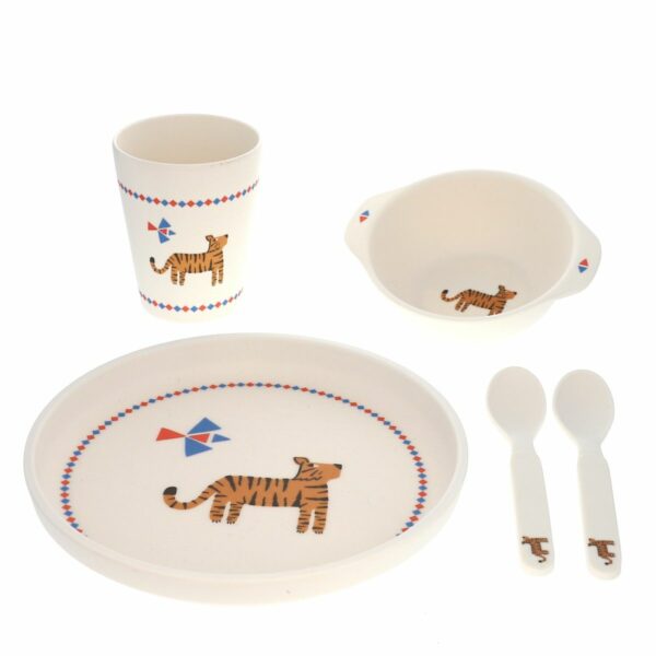 Set repas mélamine tigre du bengale – Image 2