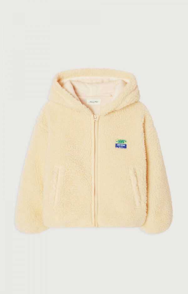 Veste courte ample ML zippée capuche - écru – Image 2