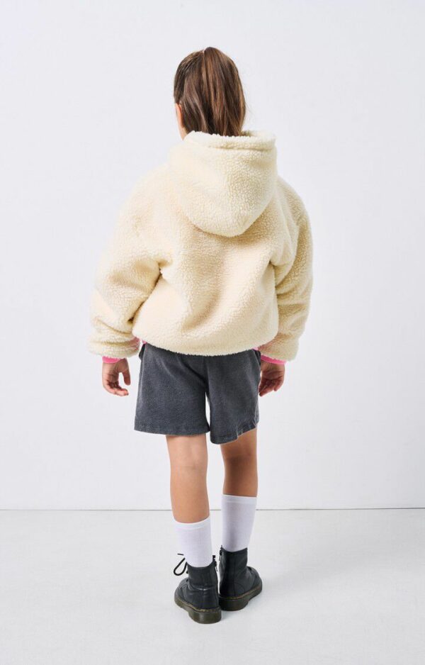 Veste courte ample ML zippée capuche - écru – Image 4