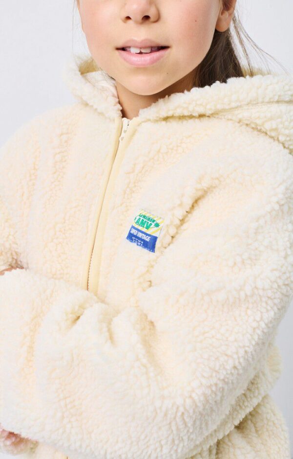 Veste courte ample ML zippée capuche - écru – Image 3