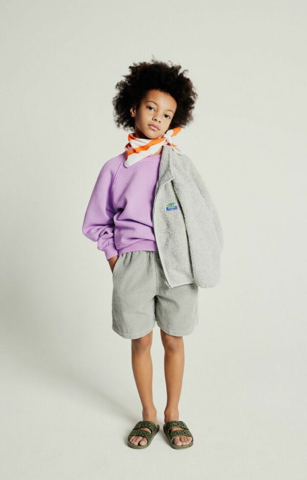 Veste courte ample ML zippée Hoktown - polaire chiné – Image 2