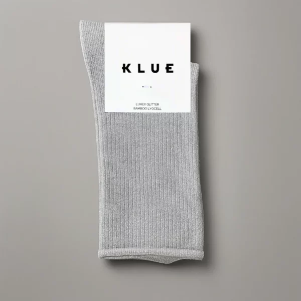 Chaussettes en lyocell KLUE Glitter light grey