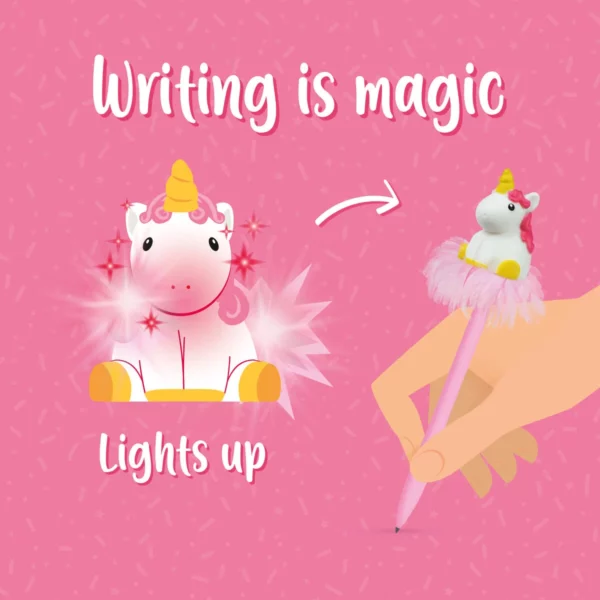 Stylo à encre gel lumineux magic - licorne – Image 3
