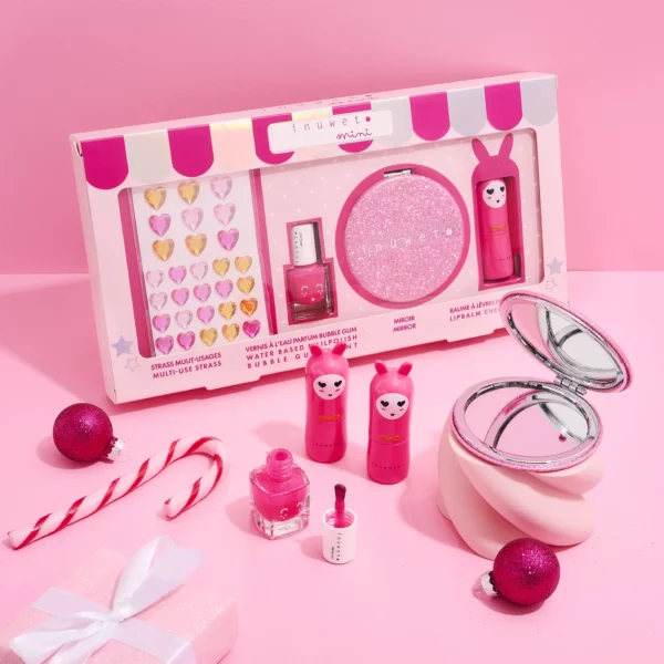 Mini coffret - strass, vernis, miroir, baume