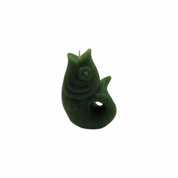 Bougie poisson PM kaki