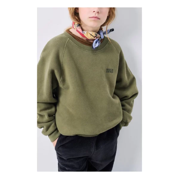 SWEAT ML COL ROND IZUBIRD - KAKI VINTAGE – Image 3