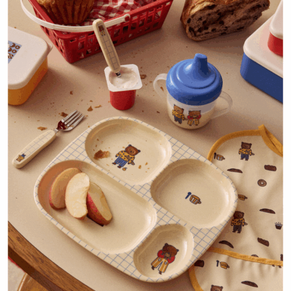 Assiette à compartiment petit dej