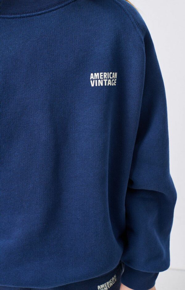 SWEAT ML COL ROND IZUBIRD - NAVY VINTAGE – Image 4