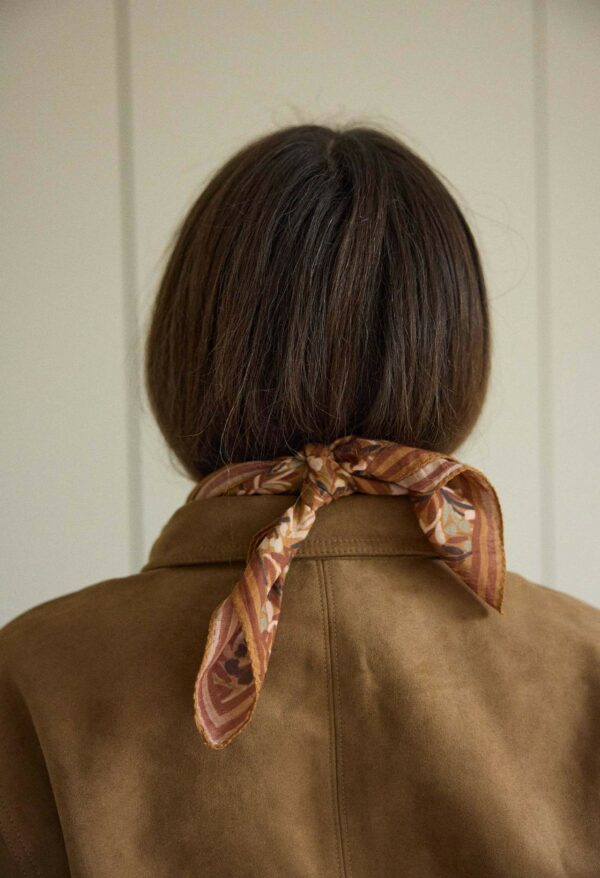 Petit foulard songe noisette – Image 2