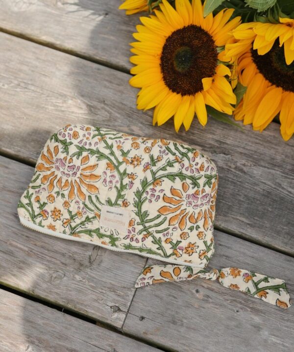 Trousse de maquillage - Palmyre caramel beurre salé