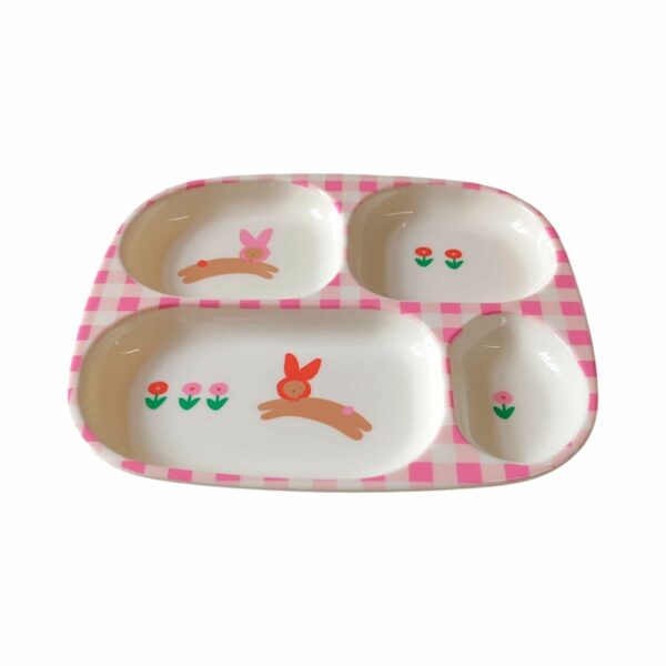 Assiette à compartiment chichi pompon – Image 3