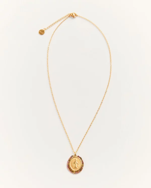 Santa Maria Shiny ocre - collier médaillon – Image 3