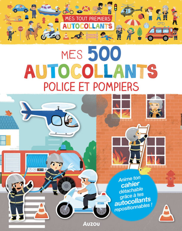 Mes 500 autocollants - Police et pompiers