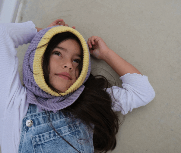 Cagoule 100% coton - mauve – Image 3