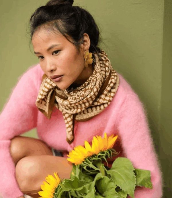 Grand foulard - Penny bronze