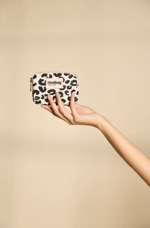 PORTE MONNAIE LILI LEOPARD ECRU