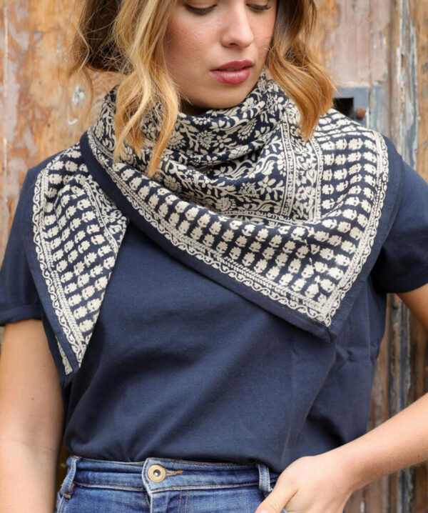 Grand foulard - Penny encre – Image 2