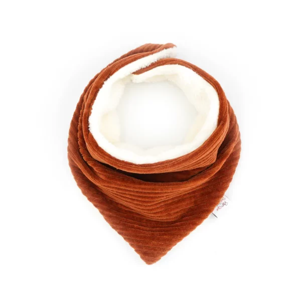 Cache cou velours - Paprika – Image 2