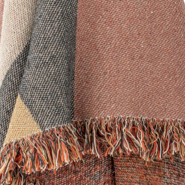 Arni plaid marron coton recyclé – Image 2