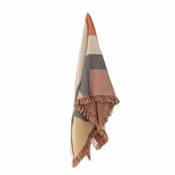 Arni plaid marron coton recyclé – Image 3