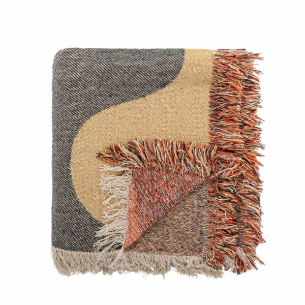 Arni plaid marron coton recyclé – Image 4