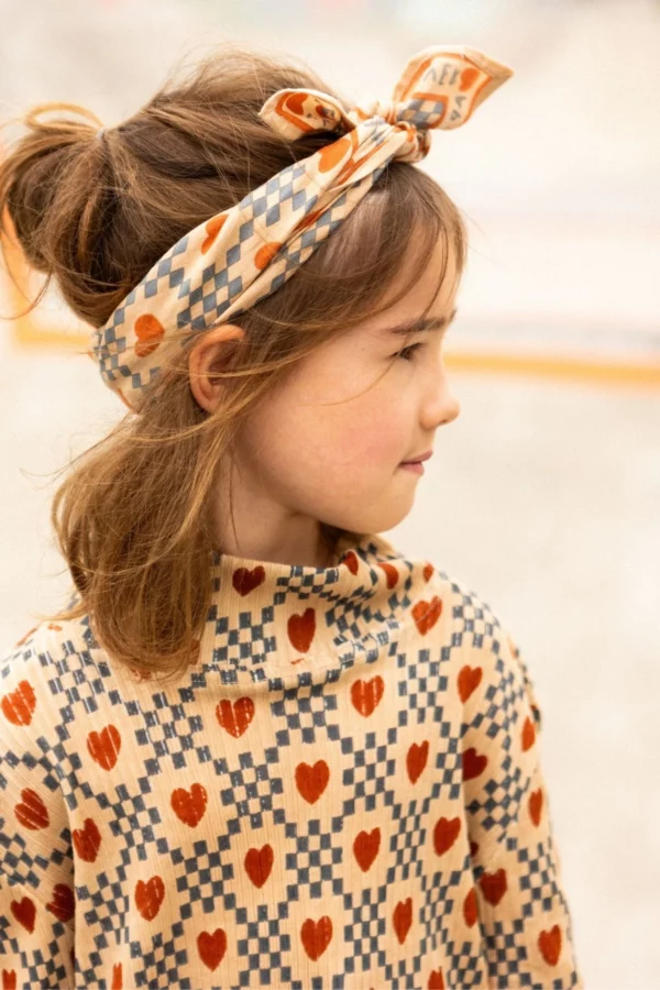 Small Foulard Cotton Manika - Amor sand – Image 2