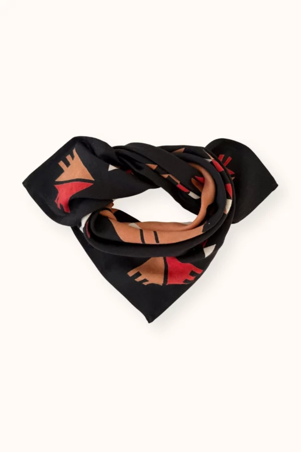 Small Foulard Cotton Manika - Rajah Météorite – Image 2