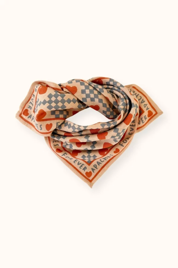 Small Foulard Cotton Manika - Amor sand – Image 3