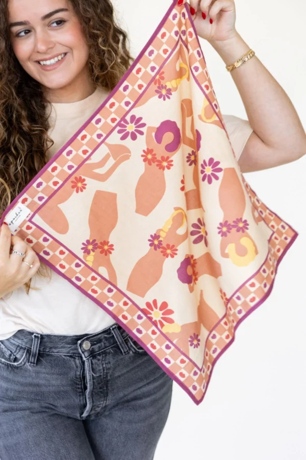 Small Foulard Cotton Manika - Booby macadamia – Image 3