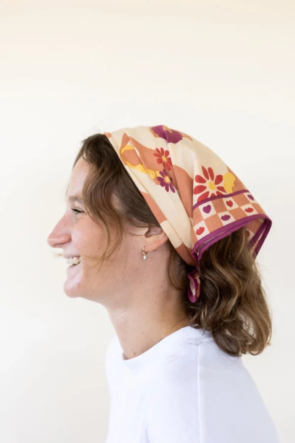 Small Foulard Cotton Manika - Booby macadamia – Image 2