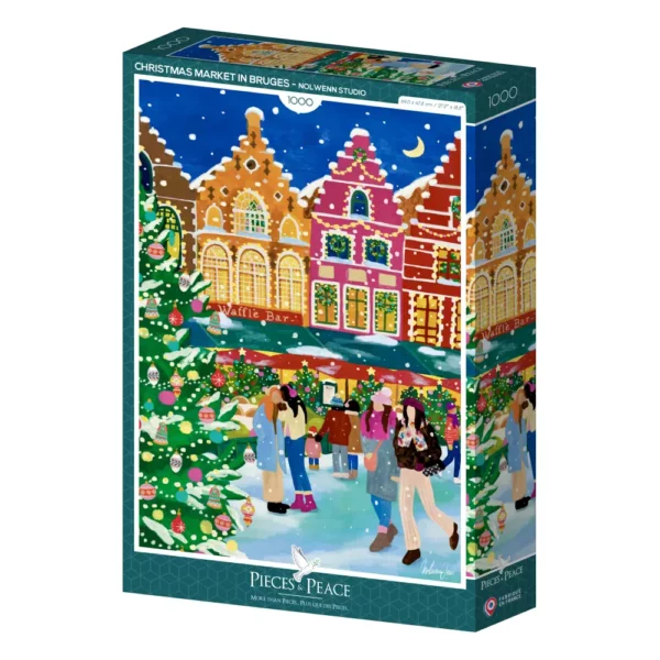 Puzzle 1000 pièces - Marché de Noel à Bruges