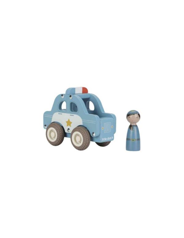 Voiture de police en bois FSC – Image 2