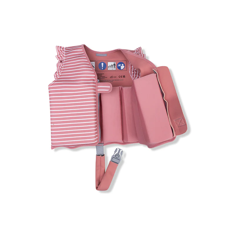 Gilet de natation - Rose/Blanc marguerite 3-6 ans – Image 3