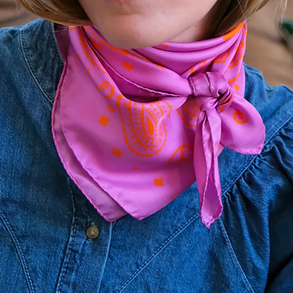 bandana-soie-antan-creations-pink-paprika